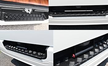 ハイエース◎アルミバンパーステップ◎トヨタ◎TOYOTA◎縞板アルミリアバンパー Amazon.co.jp: アルミ縞板カスタムステップ ハイエース・リア